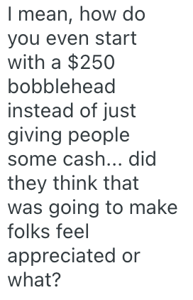 Screenshot 2025 06 13 at 11.14.37 AM Employees Were Forced To Get A Bobblehead Doll Instead Of A Bonus At Their Job, So They Ordered The Most Expensive One Available